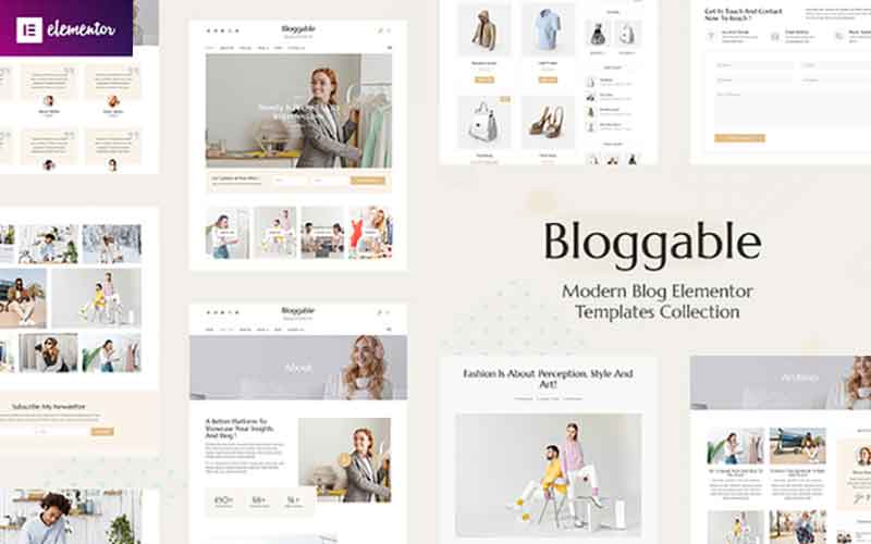 Bloggable - Modern Blog Elementor Template Kit 1 Bloggable Modern Blog Elementor Template Kit