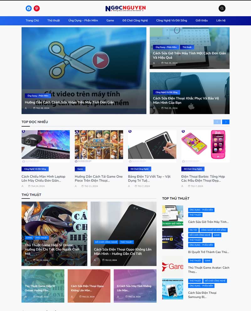 Mẫu Web tin tức 04 1 tin tuc 04